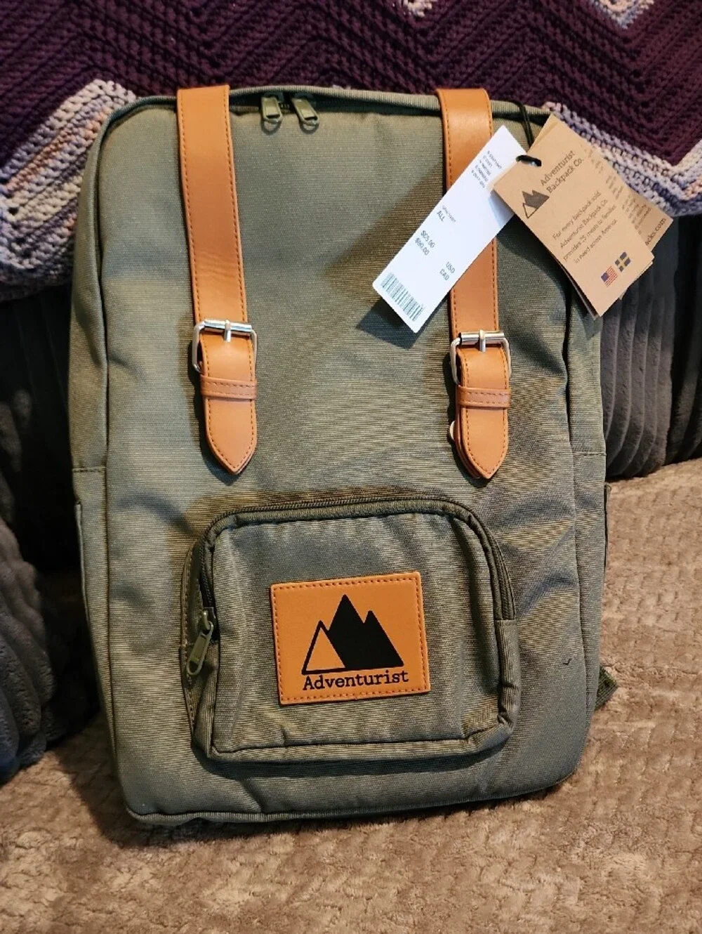 Adventurist Backpack Co. Olive Green Backpack